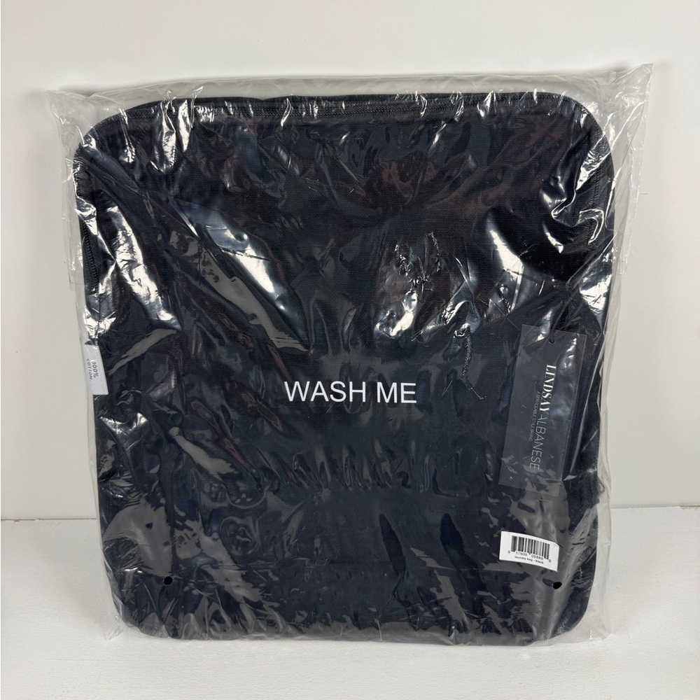 Lindsay Albanese Two Sided Travel Laundry Bag Black Brand New